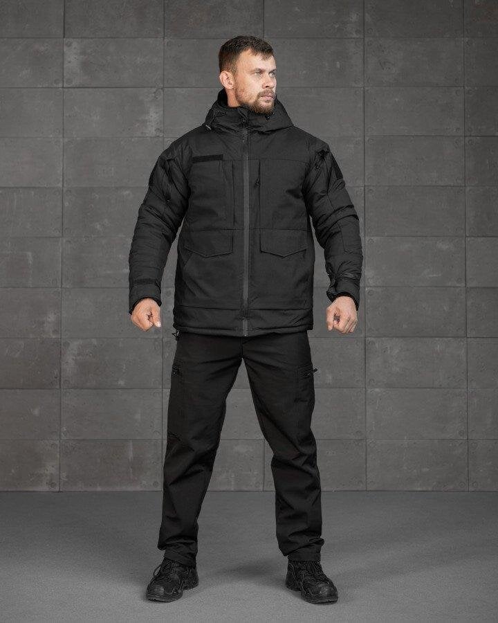 Тактический костюм мужской зимний р. 48 Черный (PK47002)