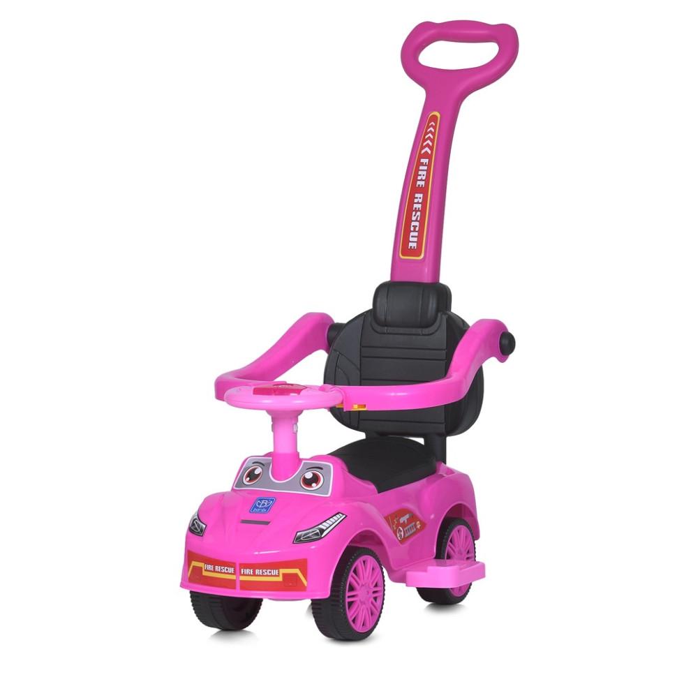 Толокар дитячий Bambi з батьківською ручкою та відділенням для речей 64 см Теракотовий (DK-170-K-86)