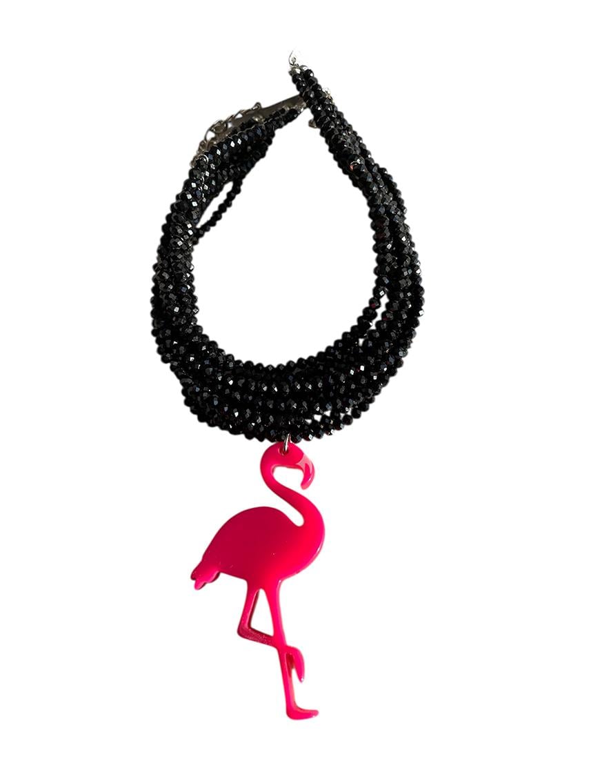 Чокер з фламінго жіночий SMART JEWELRY рожевий One size