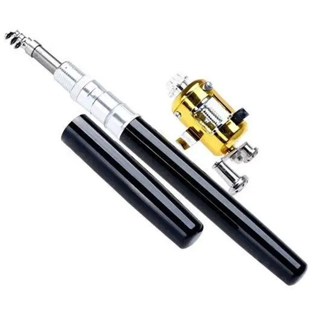 Вудочка міні складна Fishing Rod In Pen Case 96 см Black (5880)