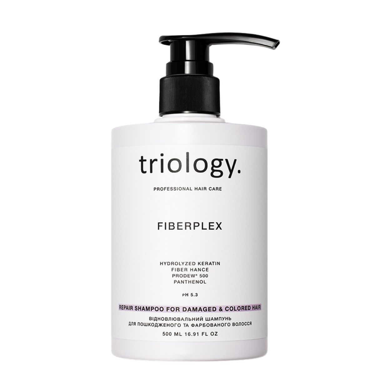 Шампунь для поврежденных и окрашенных волос Triology Fiberplex восстанавливающий 500 мл