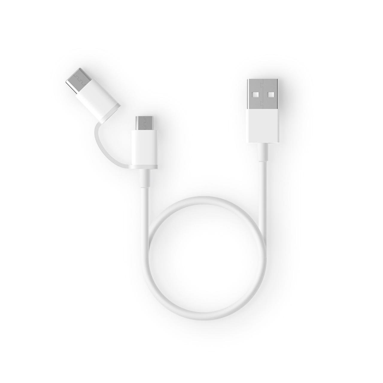 Кабель ZMi Cable USB для Type-C/MicroUSB AL501 2A 1 м White