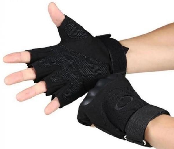 Перчатки военные беспалые OY-001 XL Черный - фото 4