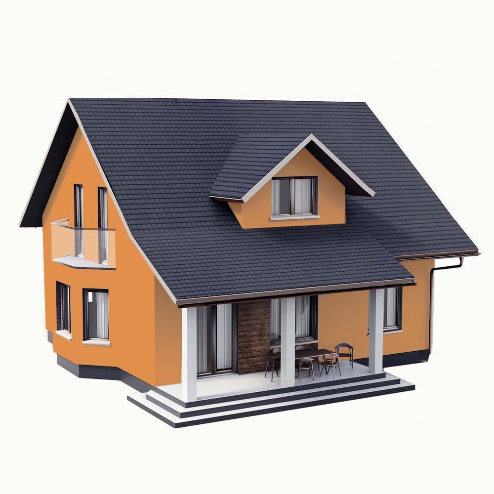 Фарба фасадна силіконова SkyLine Силіконфасад 3 л 2050-Y40R C Шеллі (2596460614) - фото 5 Фарба фасадна силіконова SkyLine Силіконфасад 3 л 2050-Y40R C Шеллі (2596460614) - фото 5