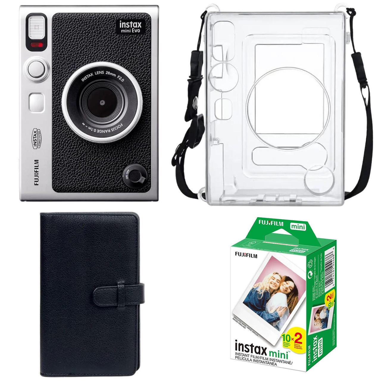 Подарочный набор Fujifilm Instax Mini EVO фотобумага 20 шт./чехол/фотоальбом 108 фото Черный