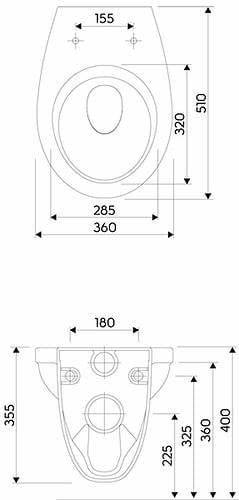 Инсталляция Koller Pool 3в1 с круглым унитазом Idol и круглой кнопкой Черный (ALTBI) - фото 2