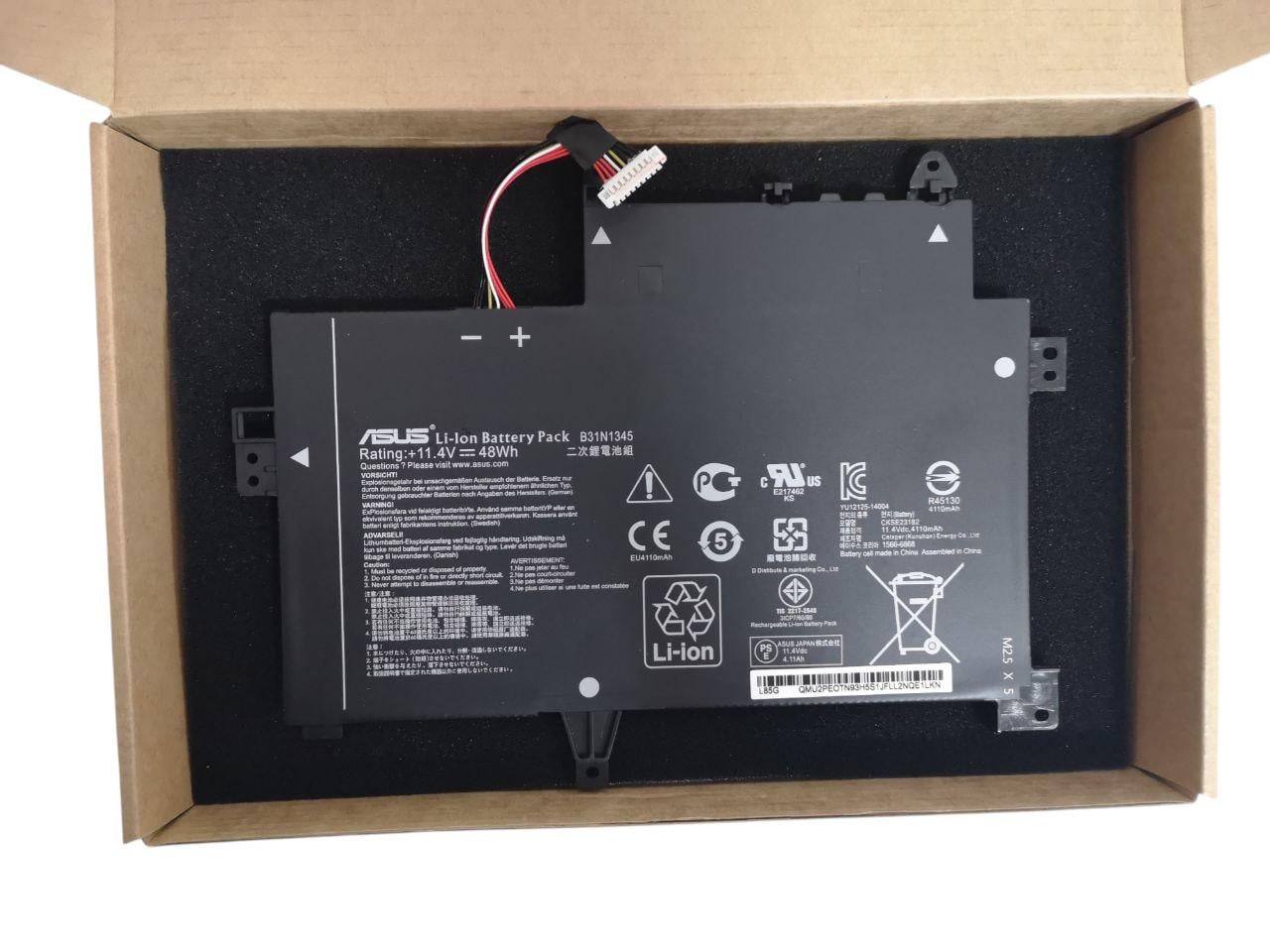 Акумулятор для Asus Transformer Book Flip TP500/TP500LA/TP500LB/TP500LN/B31N1345 4110mah 48Wh (000014648)