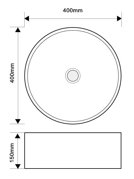 Раковина накладная MIXXUS Premium TOPPER-0103 400х400х150 мм (MP6529) - фото 2 Раковина накладная MIXXUS Premium TOPPER-0103 400х400х150 мм (MP6529) - фото 2