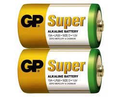 Батарейки GP LR20 D бочка SUPER ALKALINE 1/20