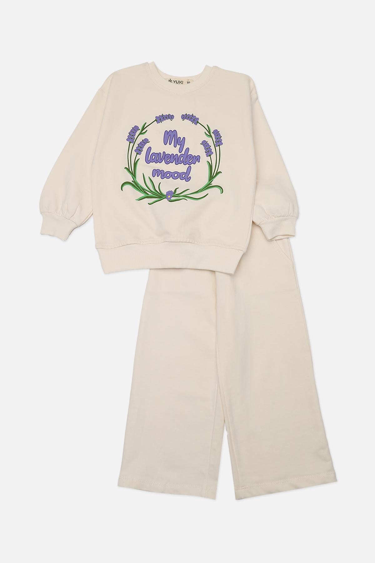 Костюм з штанами для дівчинки 86 см Молочний (ЦБ-00272827)