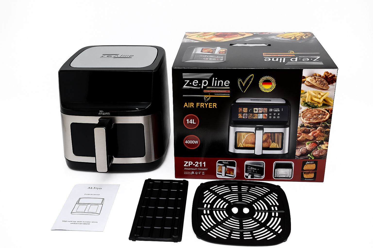 Мультипечь-аэрогриль ZepLine ZP-211 14 л 4000 Вт 2 ТЕНы антипригарное покрытие (ML-04856) Мультипечь-аэрогриль ZepLine ZP-211 14 л 4000 Вт 2 ТЕНы антипригарное покрытие (ML-04856)