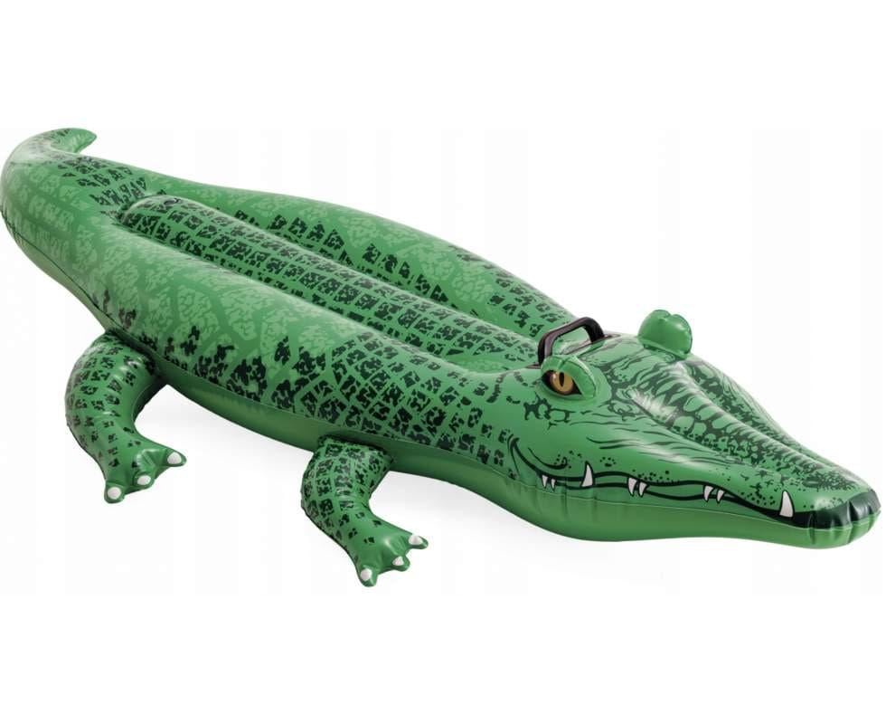 Плотик Intex 58546 Крокодил з ручкою 168х86 см (27309368)
