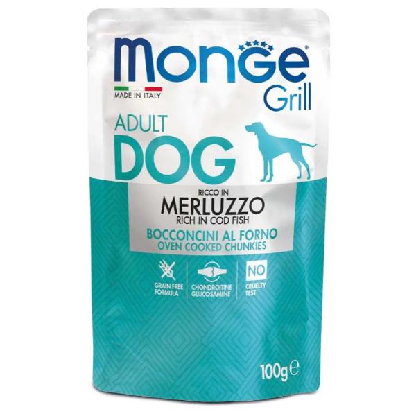 Корм для собак влажный Monge Dog Wet Grill щепа 100 г (000025683)
