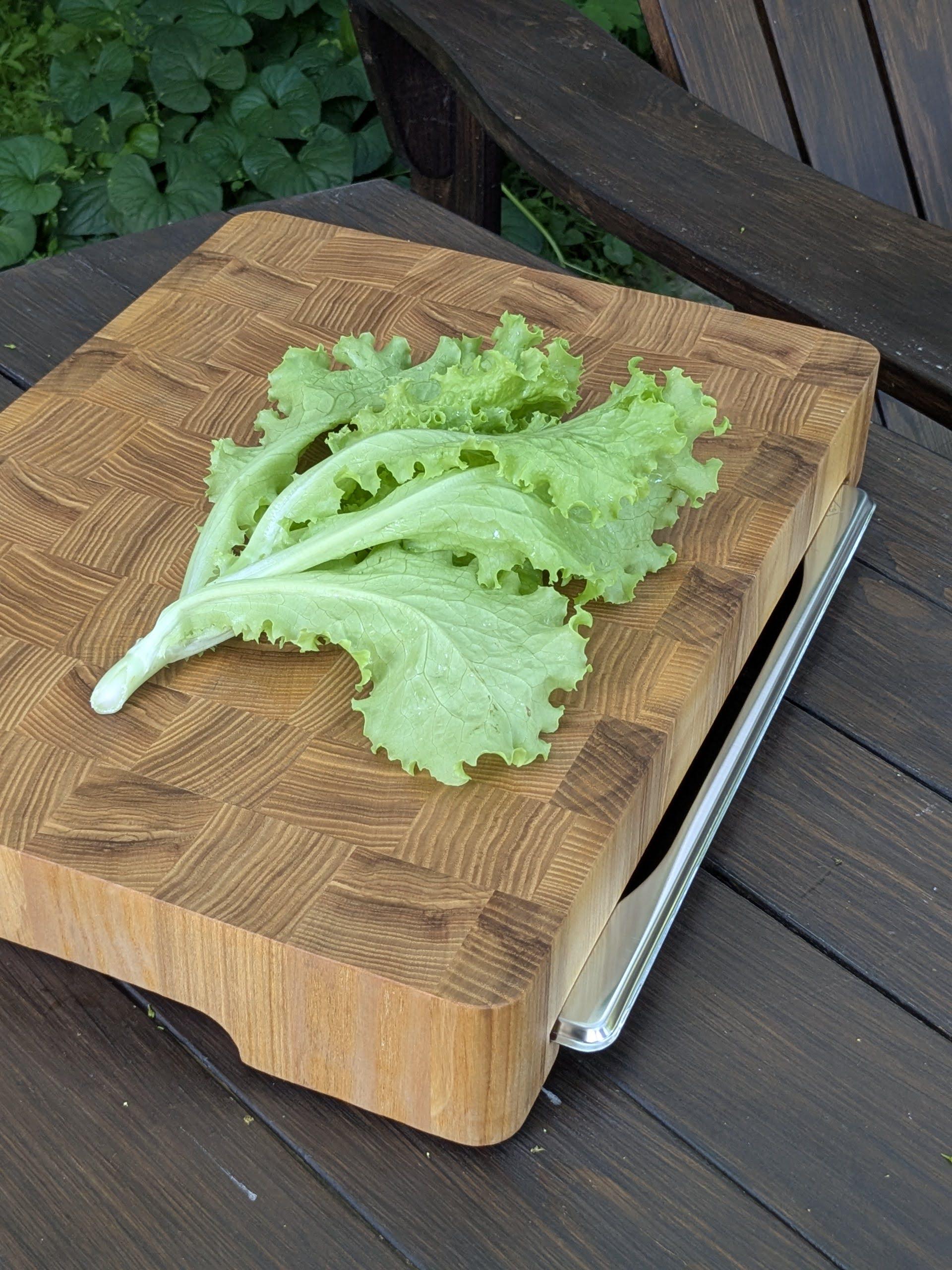 Дошка кухонна торцева для нарізання з гастроємністю з бічними ручками та силіконовими ніжками 400х300х60 мм (BR-002) - фото 5 Дошка кухонна торцева для нарізання з гастроємністю з бічними ручками та силіконовими ніжками 400х300х60 мм (BR-002) - фото 5