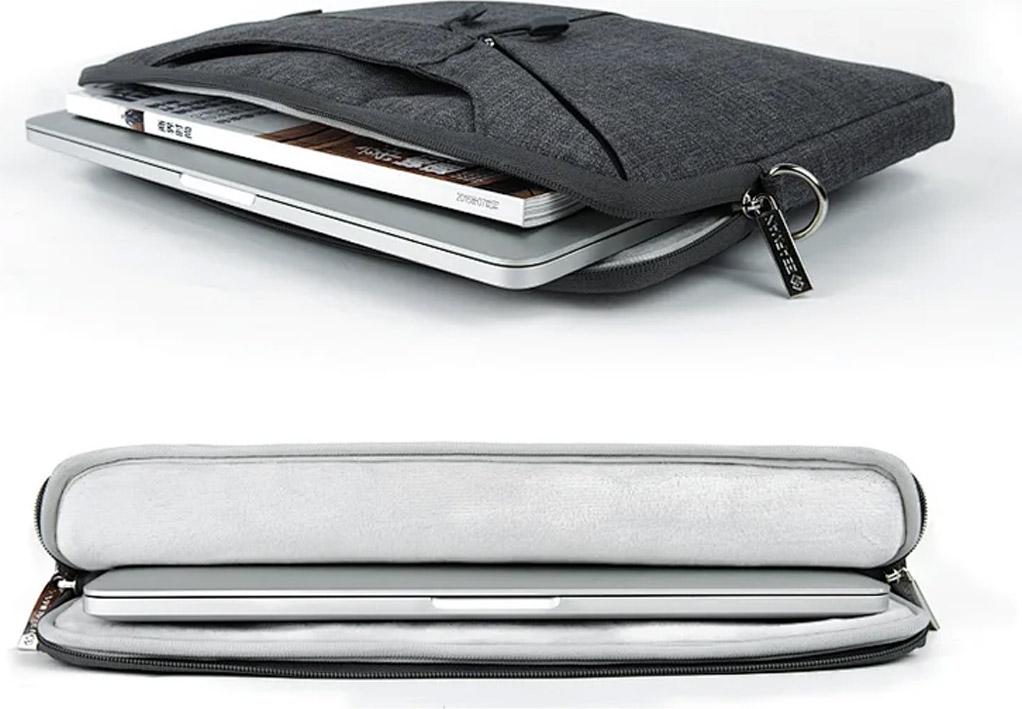 Сумка для ноутбука WiWU Gent Business Handbag for MacBook 13.3" Grey - фото 4 Сумка для ноутбука WiWU Gent Business Handbag for MacBook 13.3" Grey - фото 4