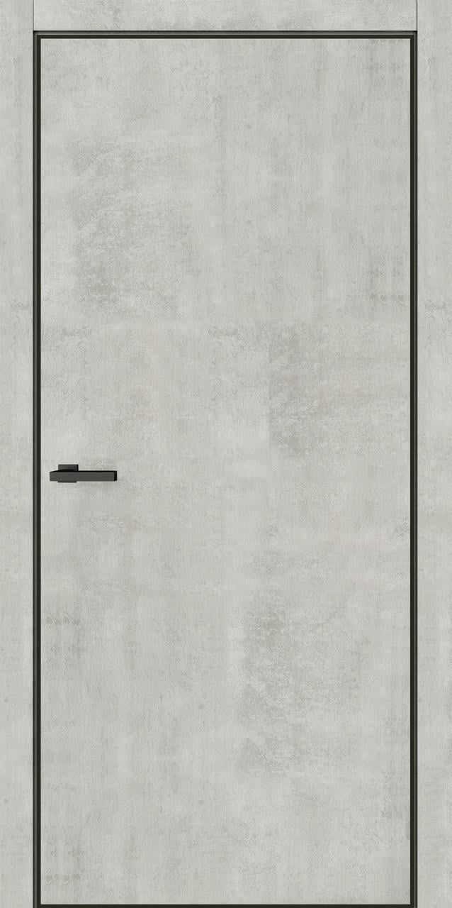Дверь межкомнатная DOORS Smart TRENTO 01 ПВХ 700x2000 см Бетон светлый