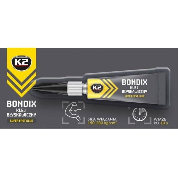 Супер клей K2 BONDIX 3 г Супер клей K2 BONDIX 3 г