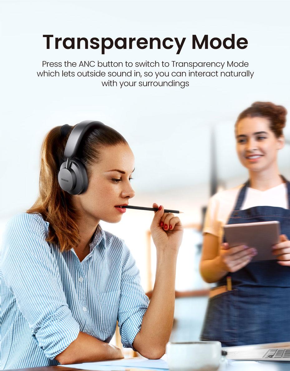 Навушники бездротові UGREEN HiTune Max 3 Bluetooth 5.0 Чорний (90422) - фото 16 Навушники бездротові UGREEN HiTune Max 3 Bluetooth 5.0 Чорний (90422) - фото 16