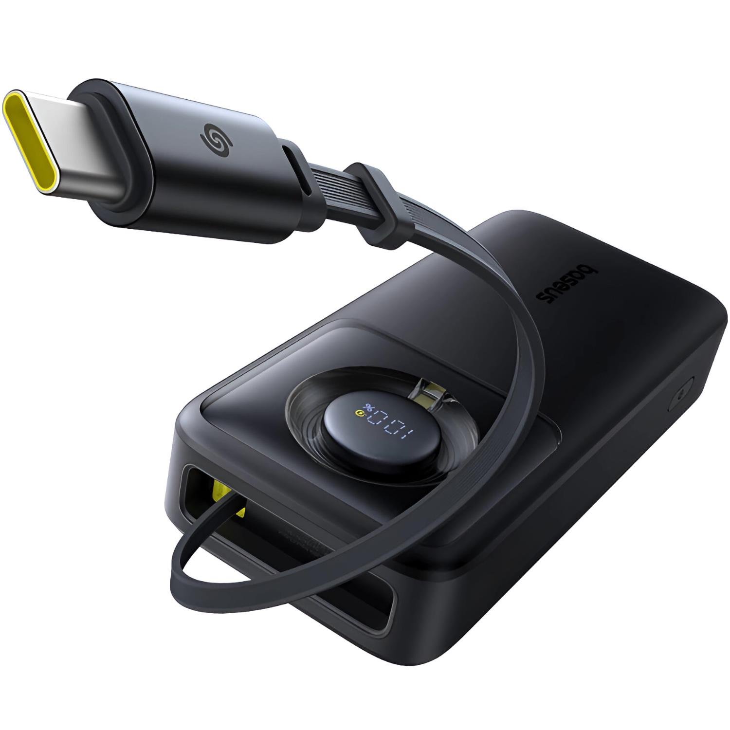 Повербанк BASEUS Free2Pull with Retractable Cable 20000 mAh 65W P10073700123-00 Cosmic Black - фото 6