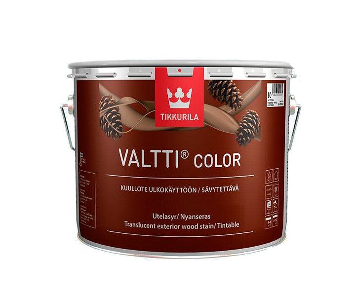 Лазур-лак антисептичний для деревини TIKKURILA Valtti Color База ЕС 0,9 л (1700482523)