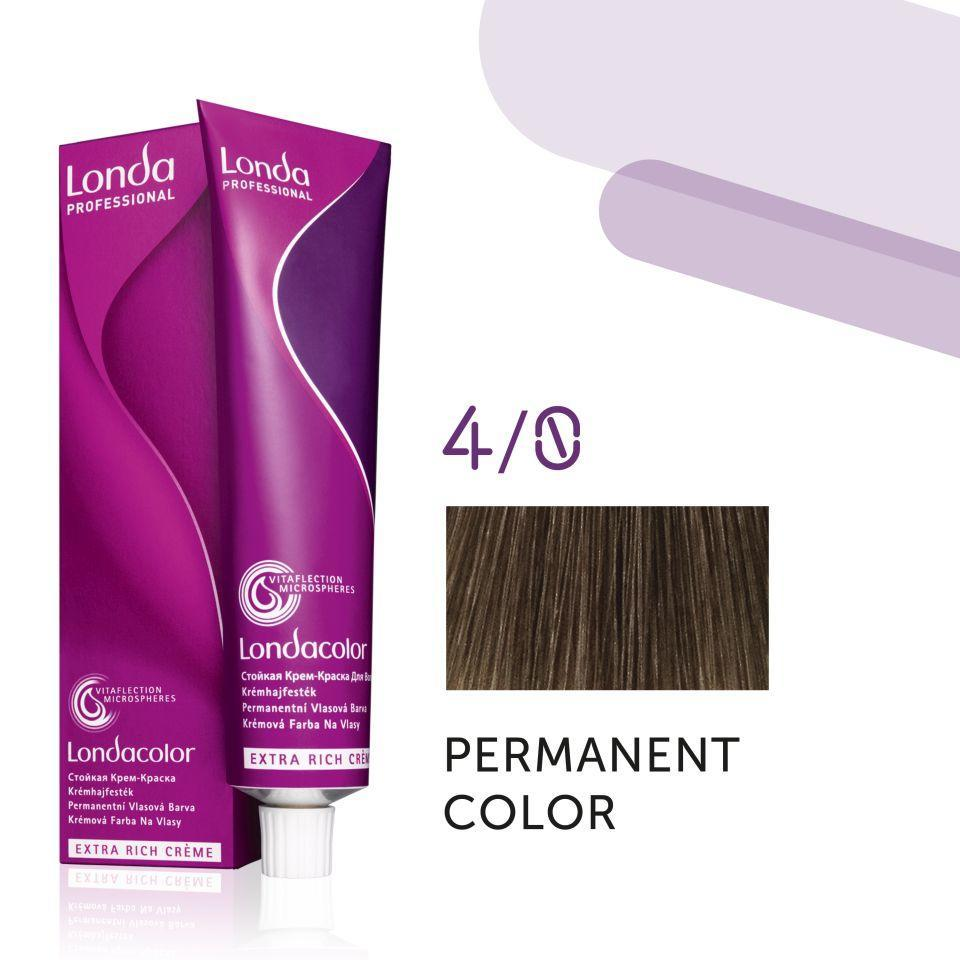 Краска для волос Londa Professional Permanent Color Extra Rich Creme 4/0 Medium brown 60 мл - фото 2