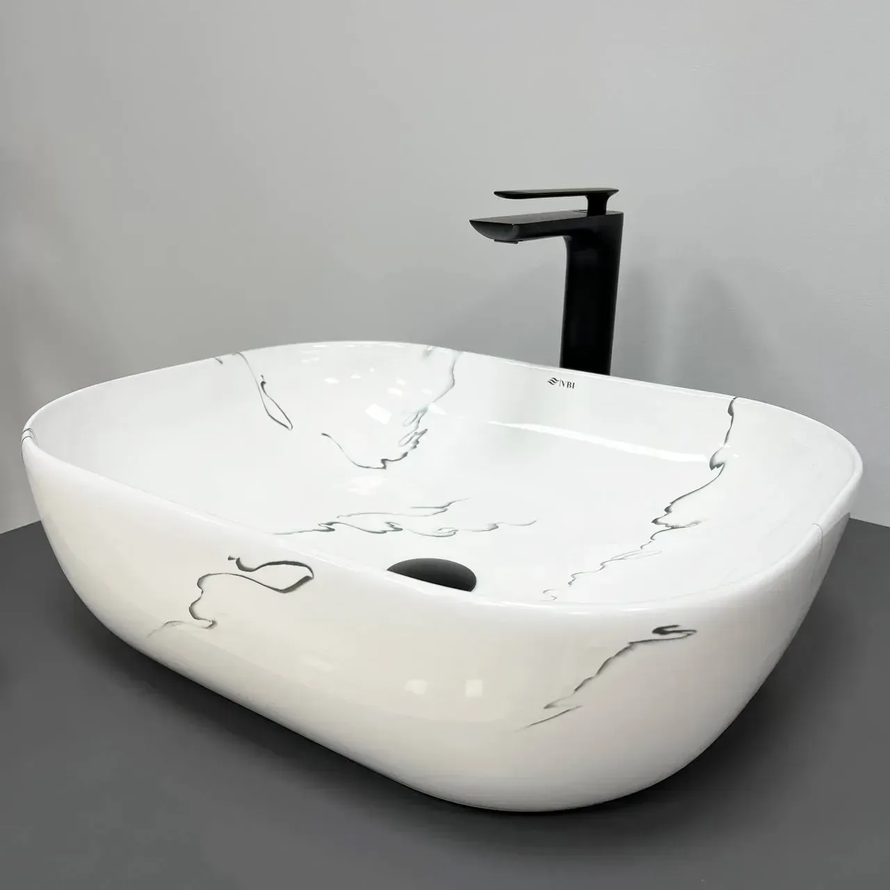 Умывальник накладной VBI Bergamo прямоугольный 505x390 мм Белый (RM-VBI-012501)