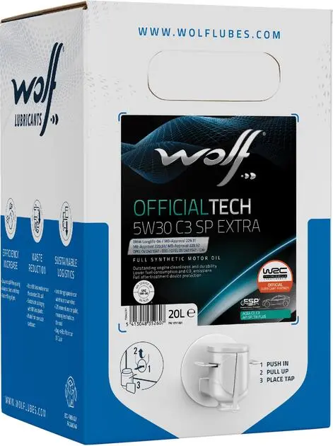 Моторное масло WOLF Officialtech C3 SP Extra 5W-30 BIB 20 л (1051081)