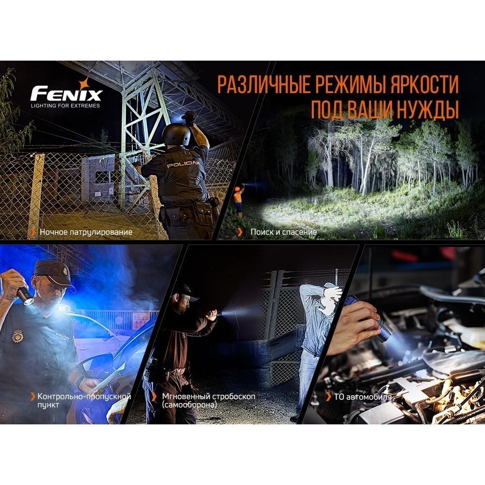 Комплект Ліхтар ручний Fenix TK35UEV20 та акумулятор 18650 Fenix 2600 mAh Li-ion з USB зарядкою ARB-L18-2600U 2 шт. - фото 20