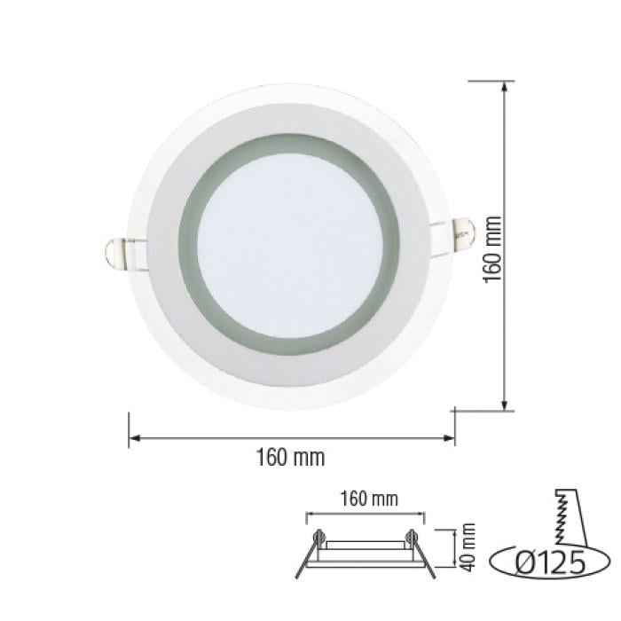 Світильник cвітлодіодний Clara-12 Horoz Electric 12W 4200K - фото 3