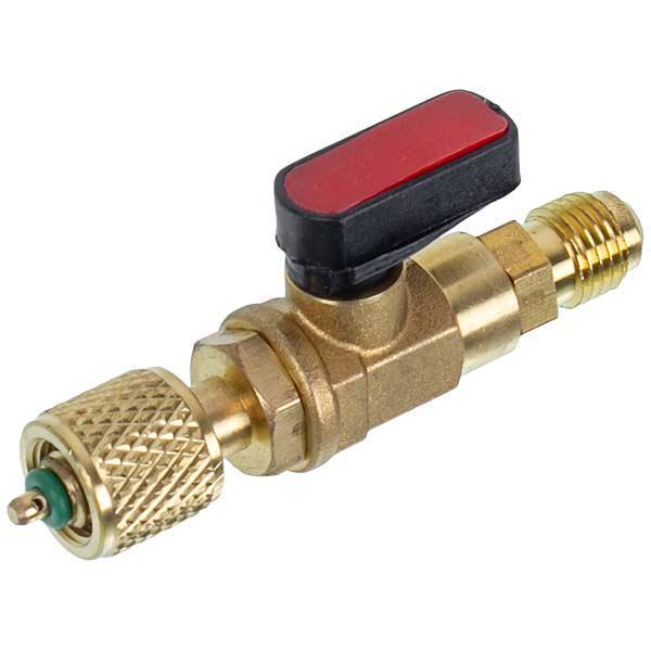 Кран для заправки фреону R600 на літровий балон 1/4" RTM BV-01 (00000043139)