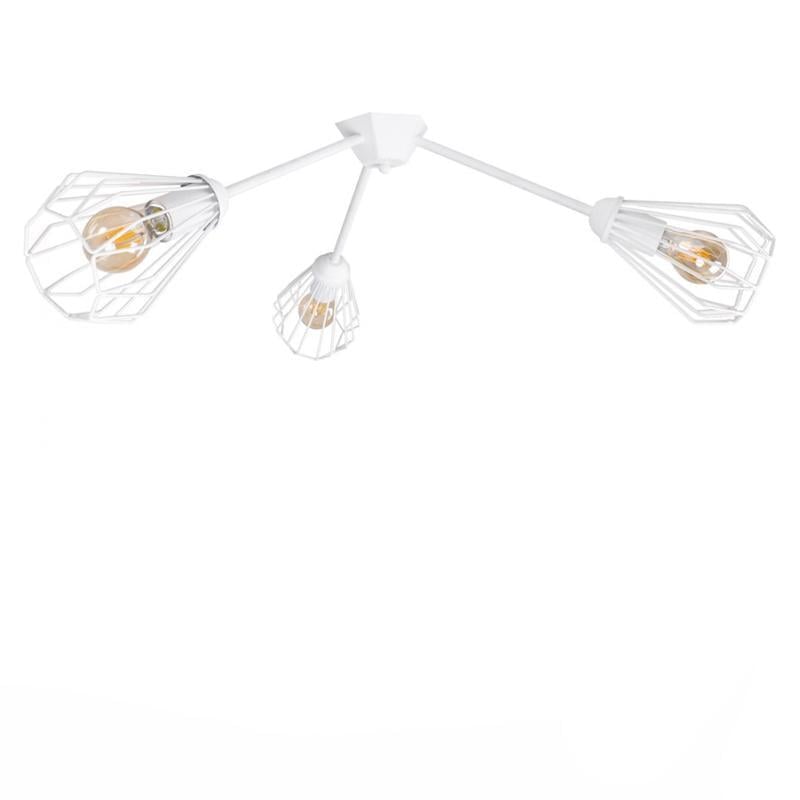 Светильник потолочный лофт Atmolight Shift K-3 C420 1590 на три лампы Белый