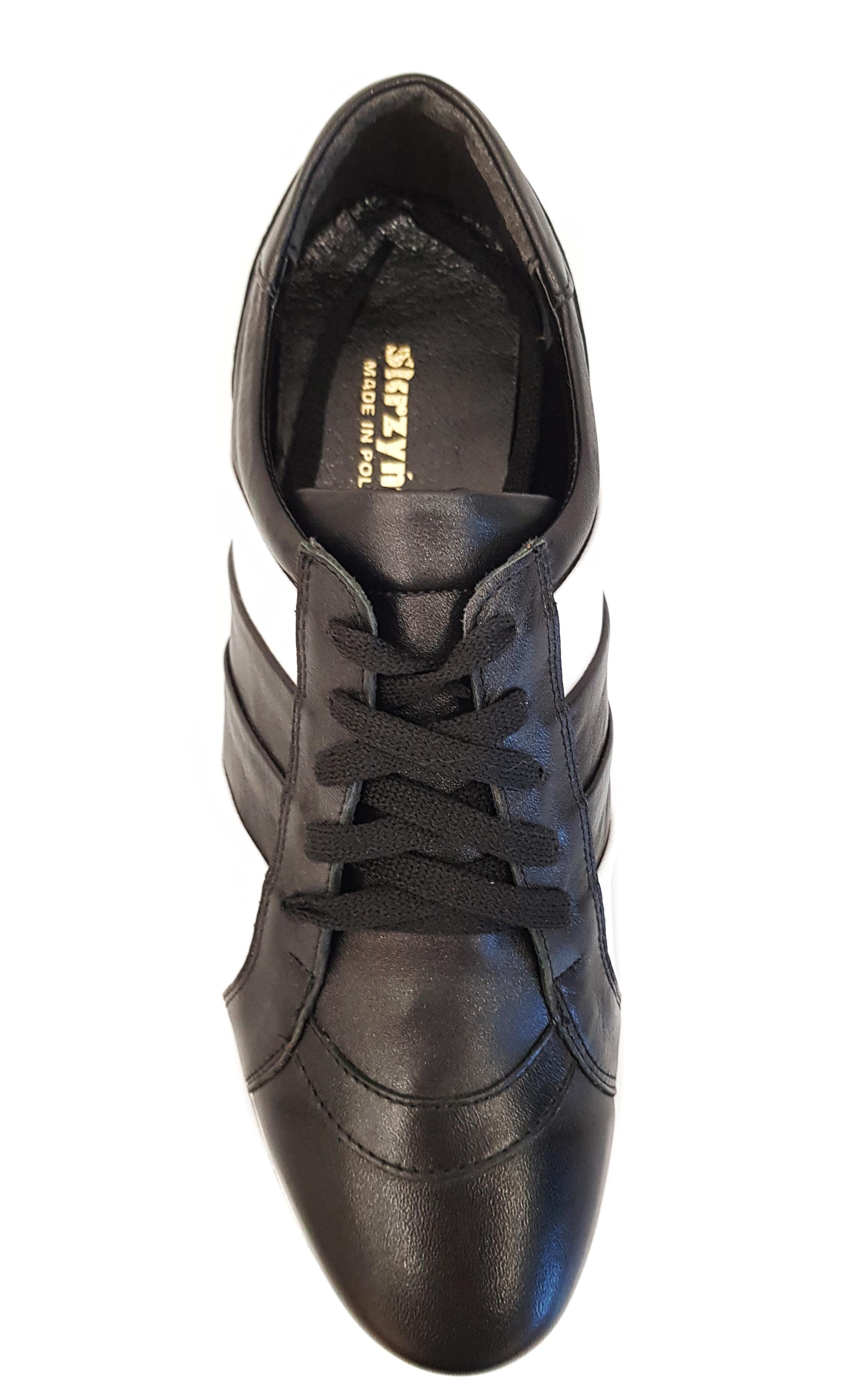 Кеды мужские Skrzynski 174 из натуральной кожи р. 42 Черный/Белый (26-42) - фото 5 Кеды мужские Skrzynski 174 из натуральной кожи р. 42 Черный/Белый (26-42) - фото 5