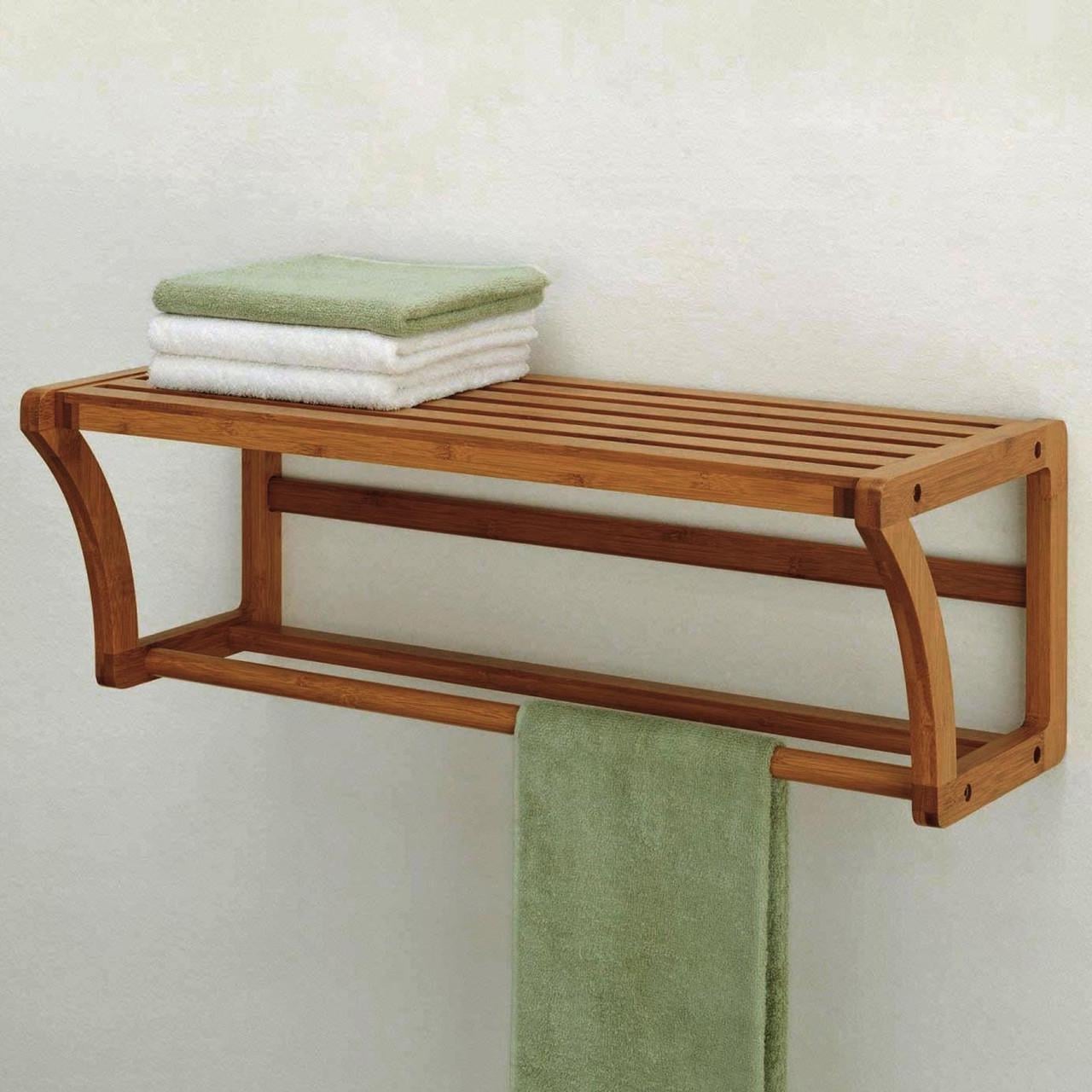 Полка для ванной из дерева Магдала Сиена (ВНП/003105)