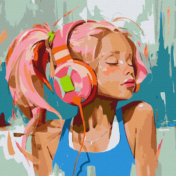 Картина по номерам Ideyka Розовые летние биты 50x50 см (Id-KHO8552)