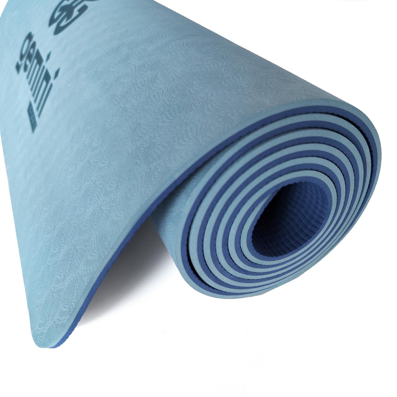 Коврик для фитнеса и йоги Gemini Pro GE-6LBL TPE/TC 6 мм (14729320) - фото 2 Коврик для фитнеса и йоги Gemini Pro GE-6LBL TPE/TC 6 мм (14729320) - фото 2