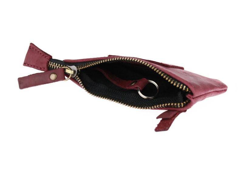 Ключница FREESKIN Type 2 кожанная 14x7x1 см Марсала (81109) - фото 3