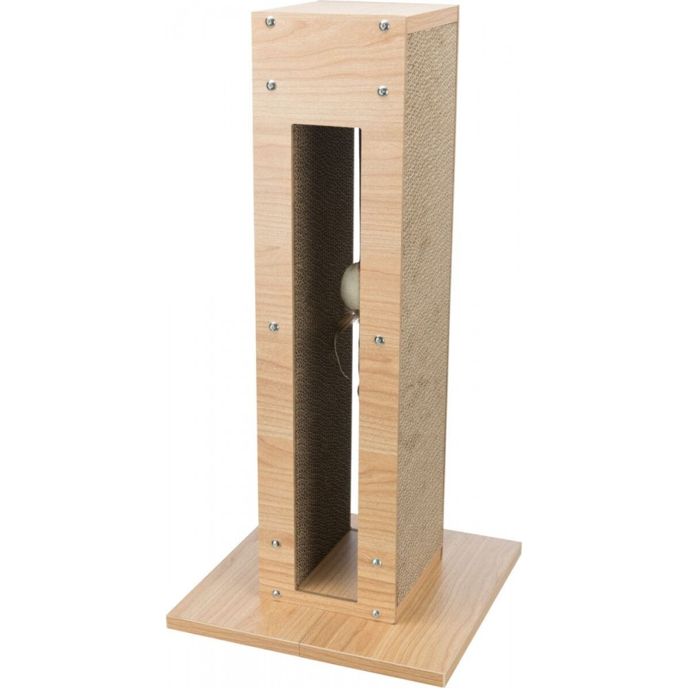 Когтеточка для кошек Trixie с игрушкой и кошачьей мятой 30х30х62 см (48022)