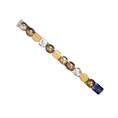 Шары новогодние Stenson R90687 6 см 12 шт. Gold (13687179)