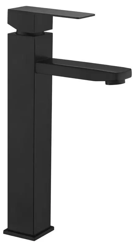 Смеситель для умывальника высокий Wezer PRO11-02 Черный (PRO11-02-BLACK)