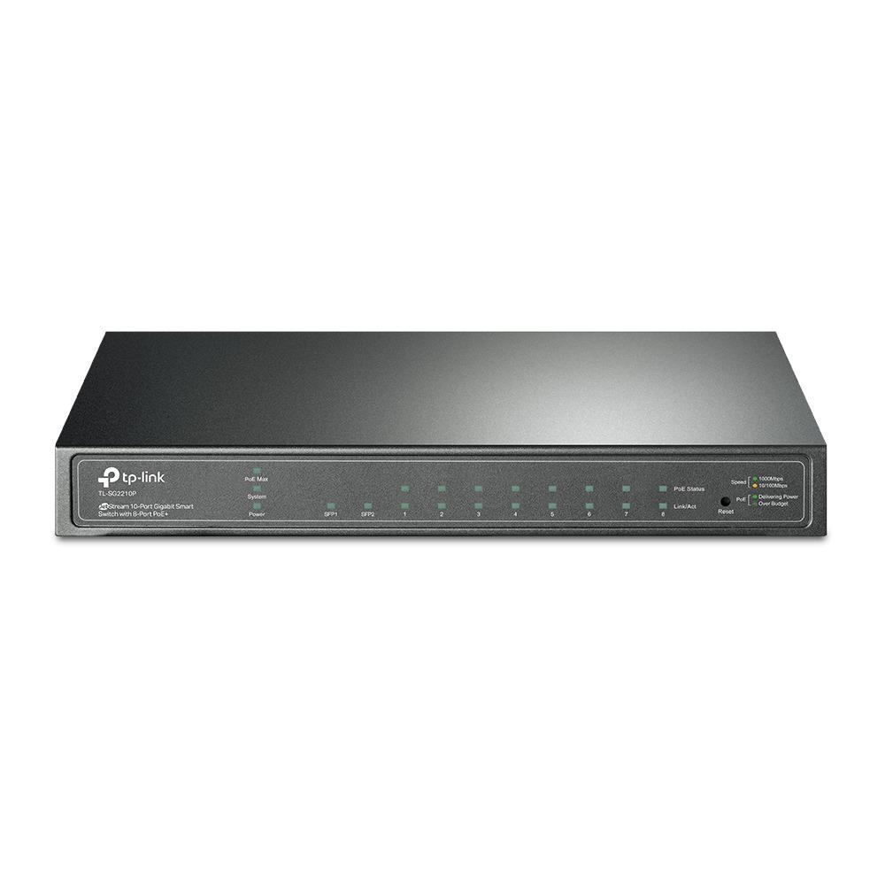 Комутатор TP-Link TL-SG2210P настільний 8хRJ45/2хSFP (570956) - фото 2