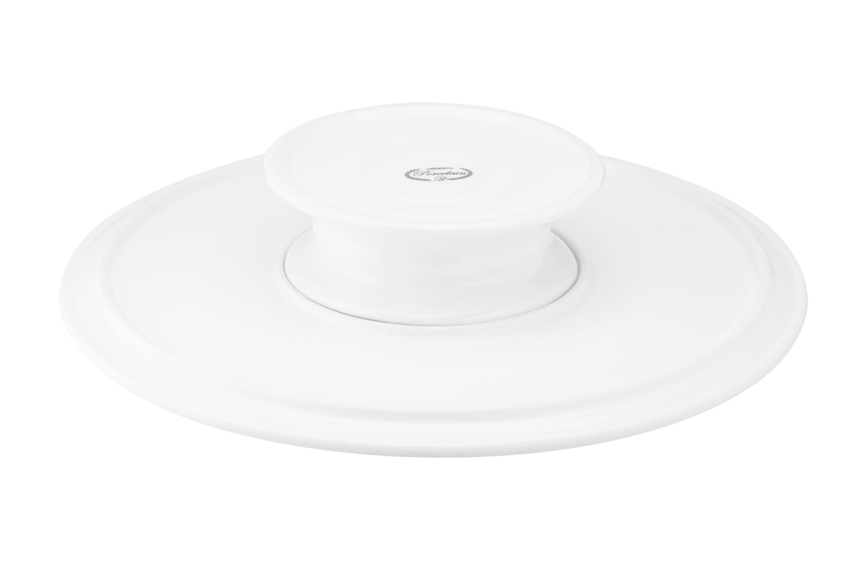 Блюдо для торта Ardesto Imola порцеляна 30 см (ERC-AR3541I) - фото 3 Блюдо для торта Ardesto Imola порцеляна 30 см (ERC-AR3541I) - фото 3