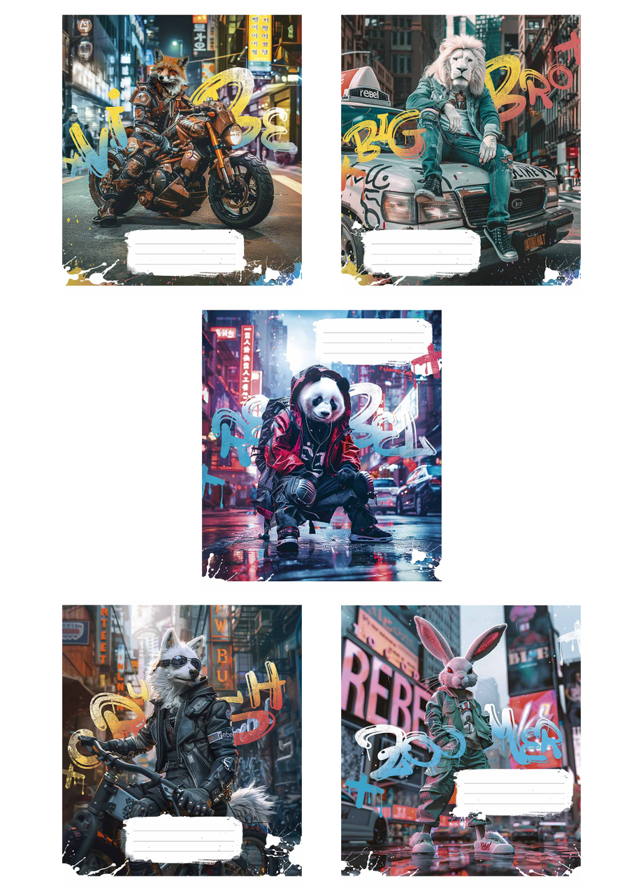 Тетради ученические Школьник Big Bro Star в линию 36 л. 5 шт. (3460 4823088231878)