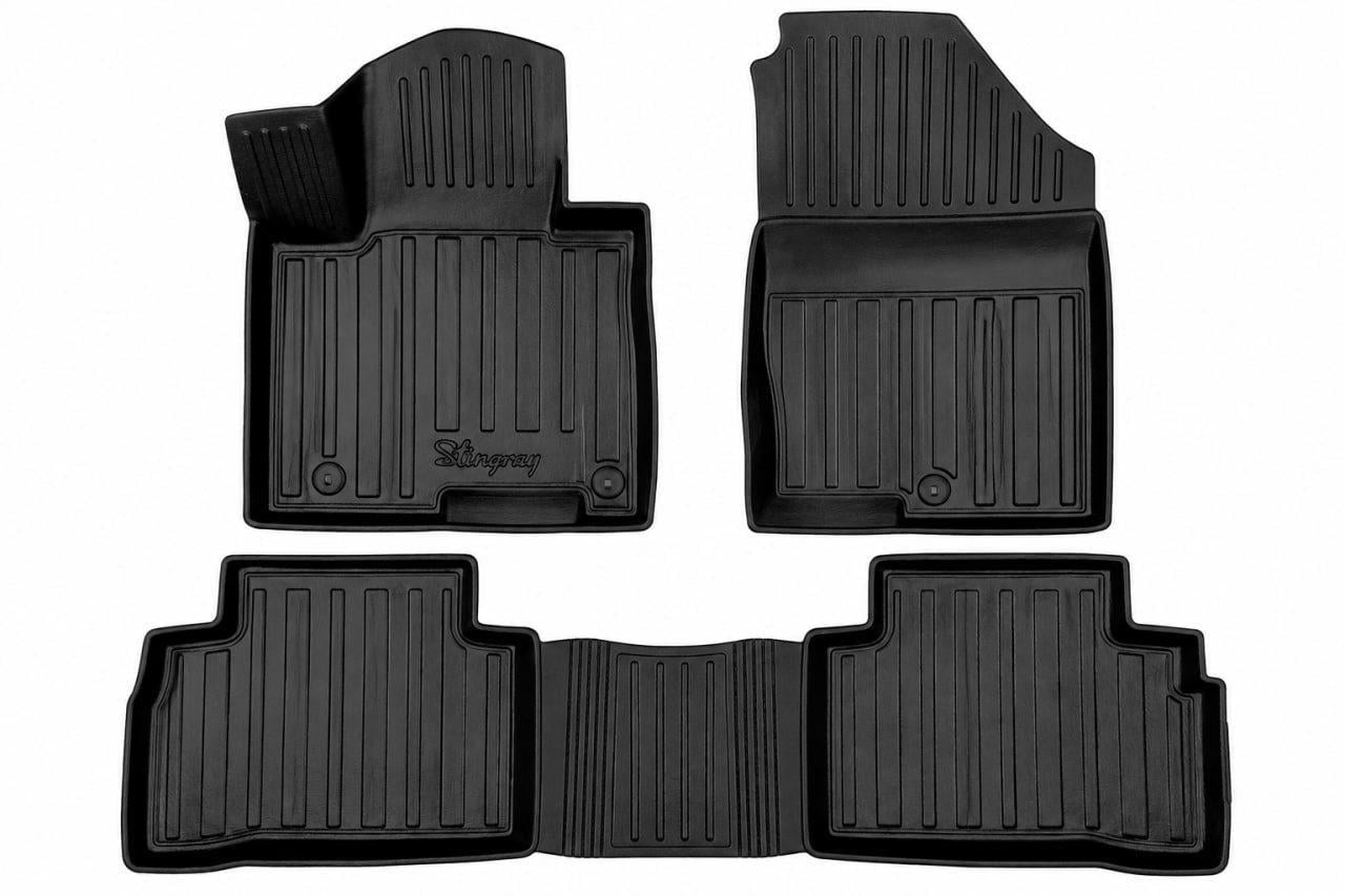Коврики Stingray 3D USA для Hyundai Tucson NX4 2021- рр. полиуретан 3 шт. Черный (191599)