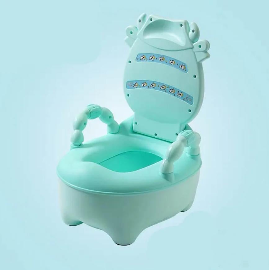 Горшок детский Turquoise Cattle в форме унитаза накладка с щеточкой Бирюзовый (87283539)