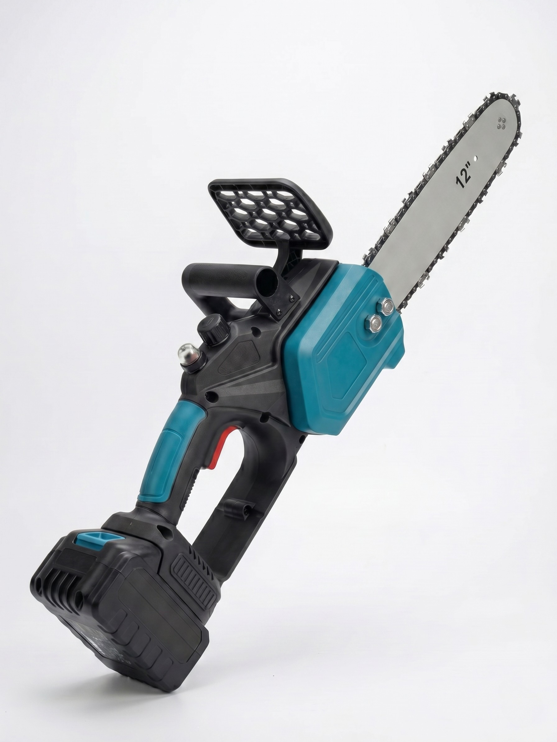 Электропила мини 12" 5000 об/мин 48V 2 аккумулятора/кейс Черный/Голубой (5836637784)