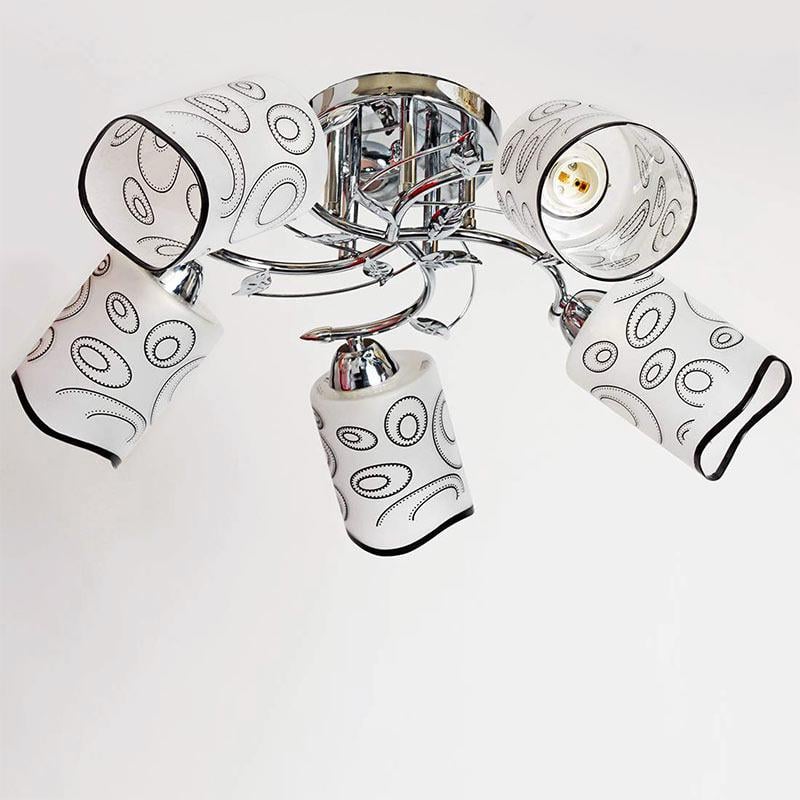 Стельова люстра Light House SH-18157/5 540х540х240 мм Хром/Білий