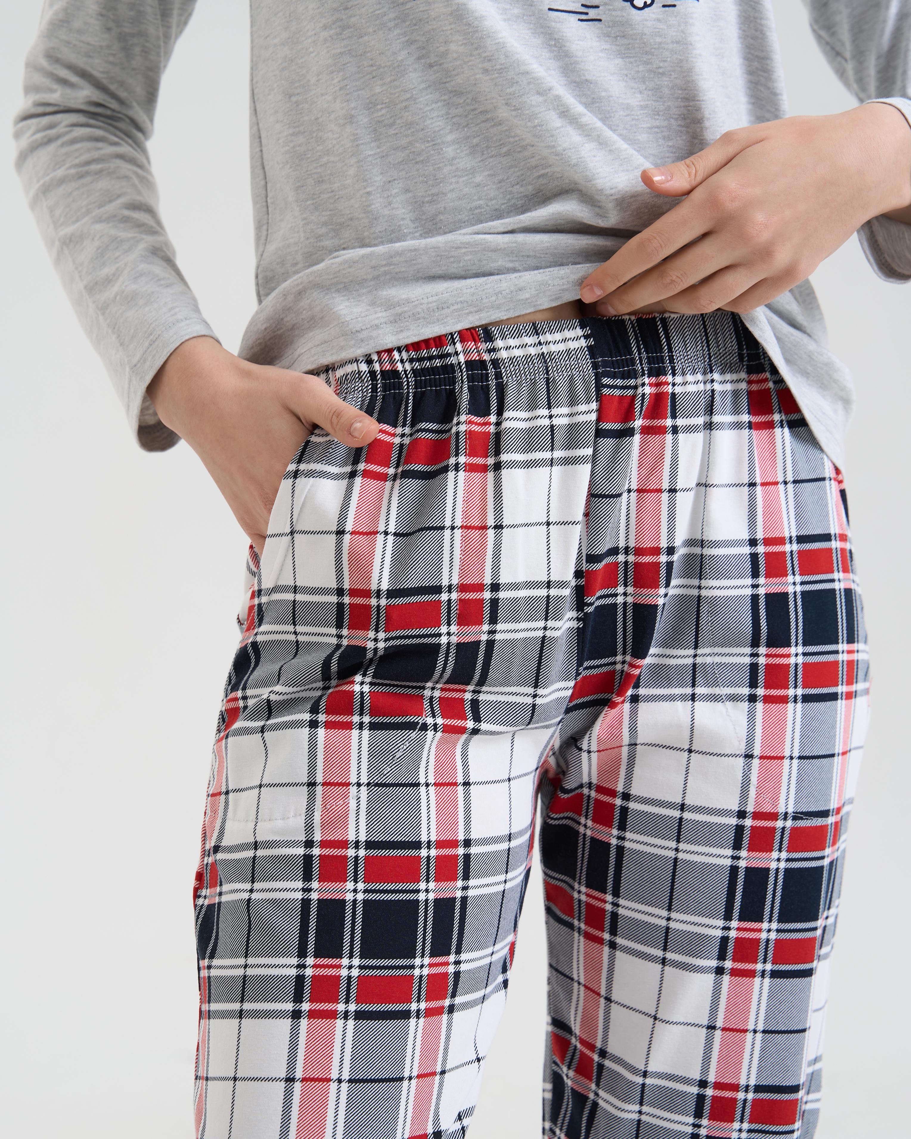 Піжама жіноча зі штанами Котик у шапці 96742 L Світло-сірий - фото 4 Піжама жіноча зі штанами Котик у шапці 96742 L Світло-сірий - фото 4