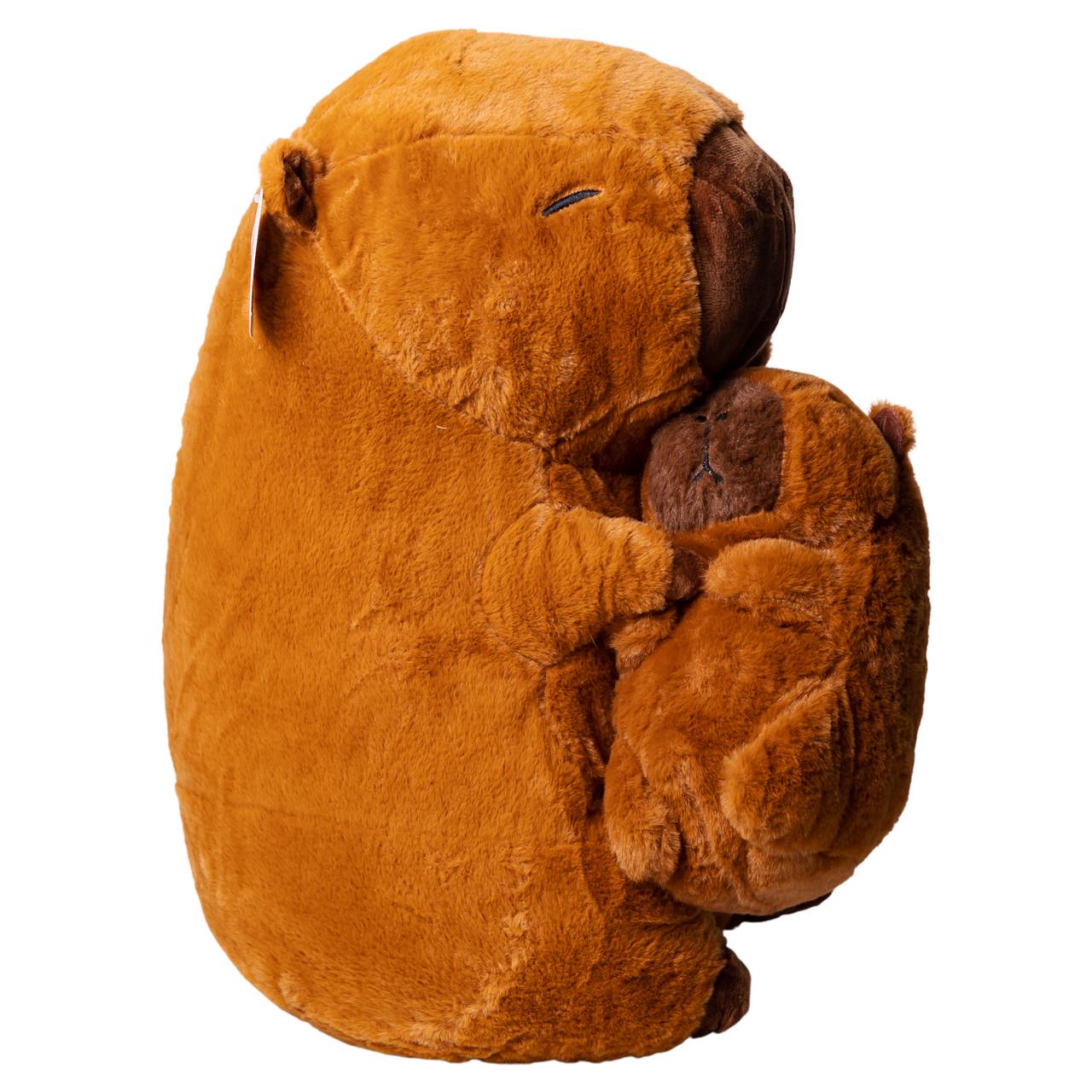 М'яка іграшка-плед подушка Colorful Home Капібара 3в1 Коричневий (509-4B) - фото 3