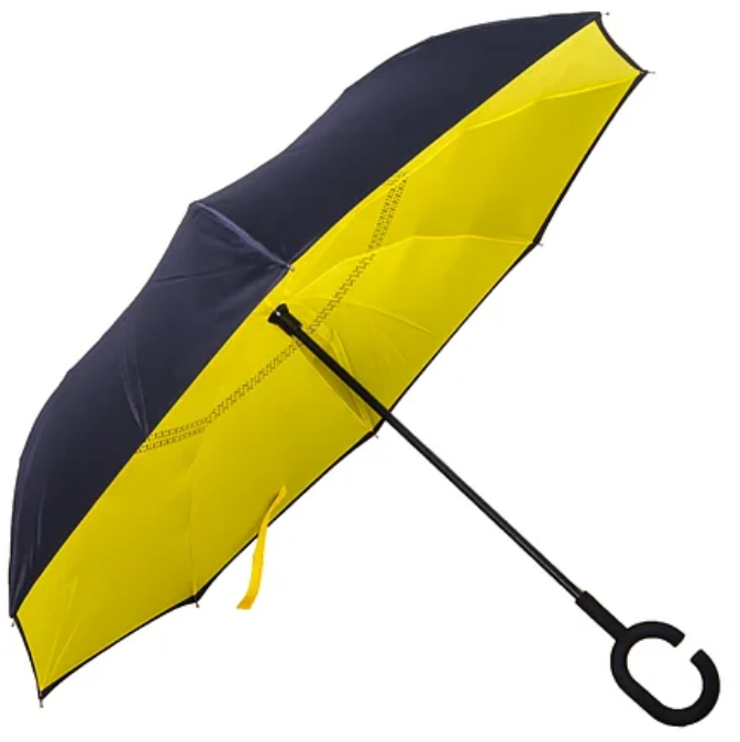 Зонт обратного сложения Up Brella Жёлтый (224579)