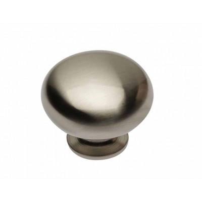 Мебельная ручка-кнопка GTV BERGAMO Шлифованная сталь (GS-BERGA-1-06)